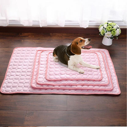 Dog or Cat Ice Silk Cold Nest Pad For Cooling In Summer