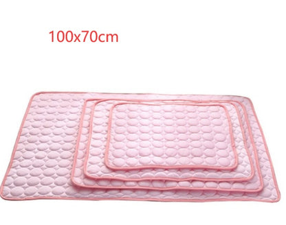 Dog or Cat Ice Silk Cold Nest Pad For Cooling In Summer