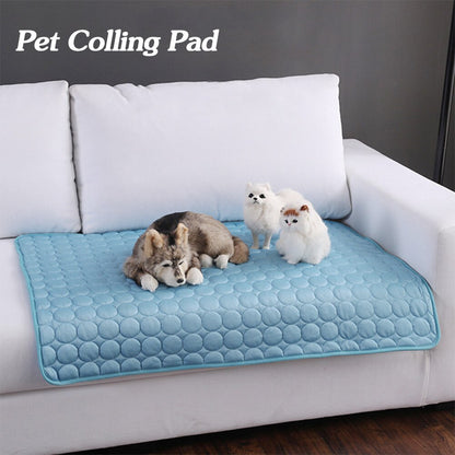 Dog or Cat Ice Silk Cold Nest Pad For Cooling In Summer