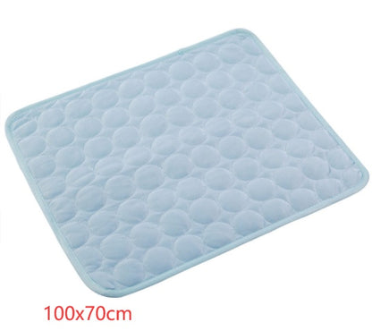 Dog or Cat Ice Silk Cold Nest Pad For Cooling In Summer
