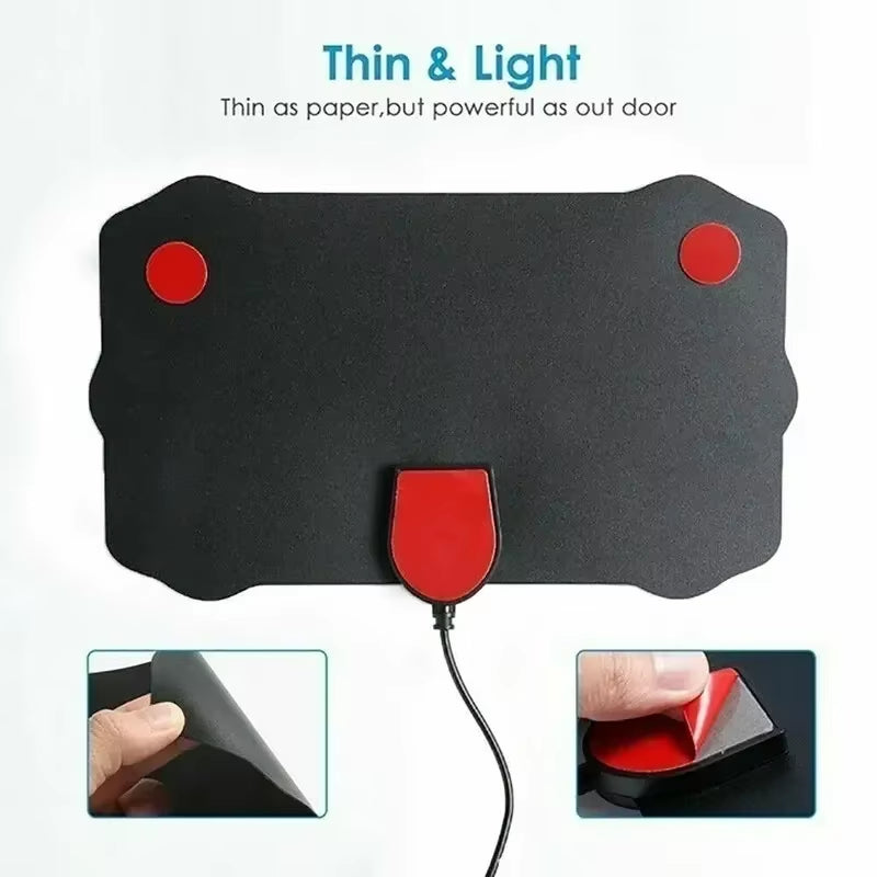 5000 Miles HD Indoor Digital TV Antenna – 25DB Gain, 8K/4K/1080P, DVB-T/T2, UHF/VHF